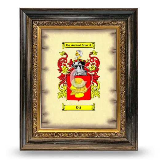 Ott Coat of Arms Framed - Heirloom