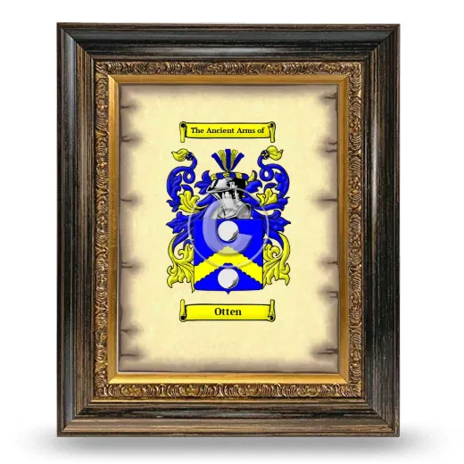 Otten Coat of Arms Framed - Heirloom