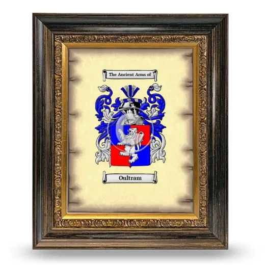 Oultram Coat of Arms Framed - Heirloom