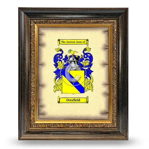 Overfield Coat of Arms Framed - Heirloom