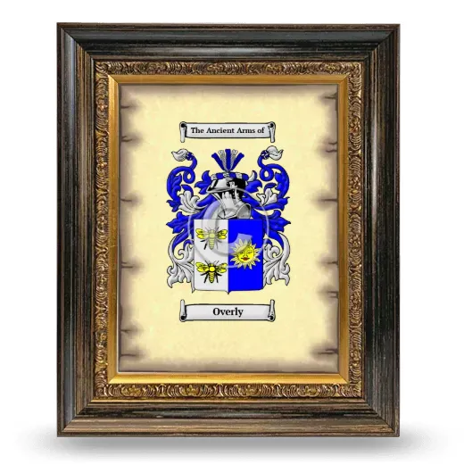 Overly Coat of Arms Framed - Heirloom