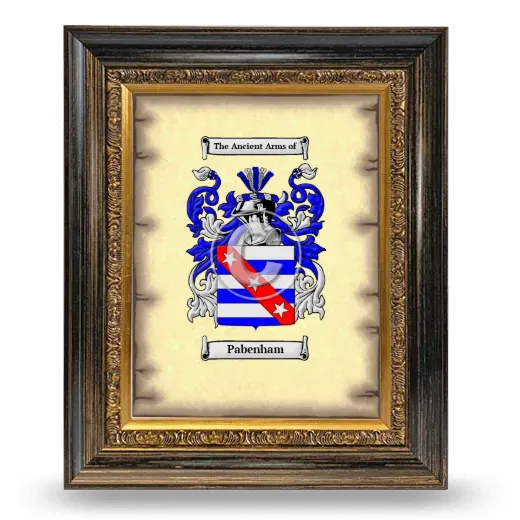 Pabenham Coat of Arms Framed - Heirloom