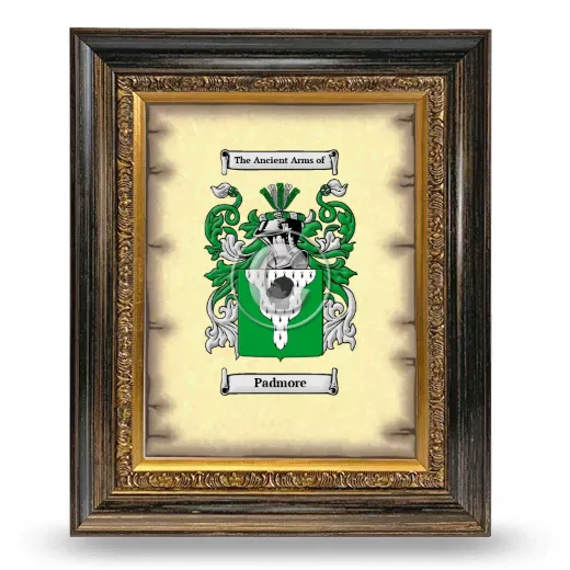 Padmore Coat of Arms Framed - Heirloom