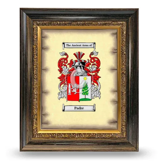 Padre Coat of Arms Framed - Heirloom