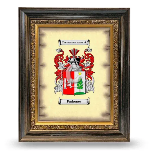 Padrones Coat of Arms Framed - Heirloom