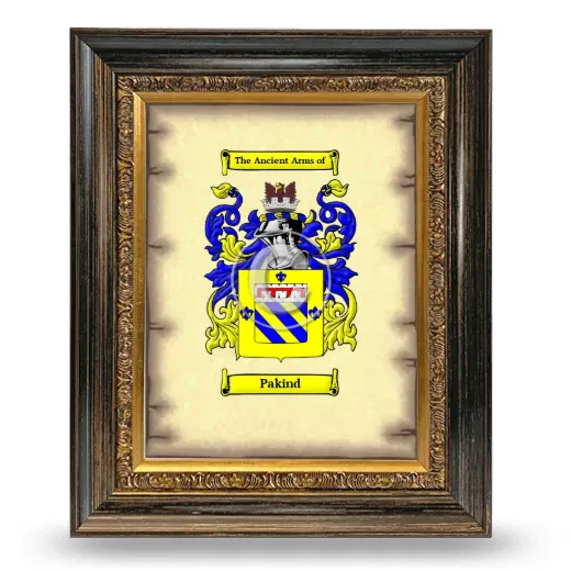 Pakind Coat of Arms Framed - Heirloom