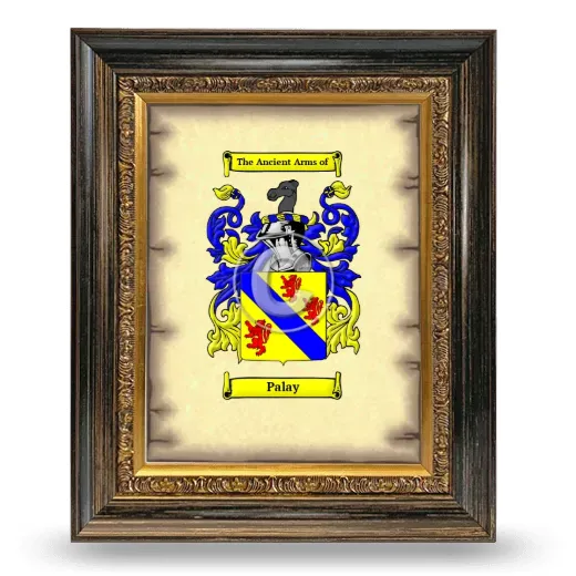 Palay Coat of Arms Framed - Heirloom