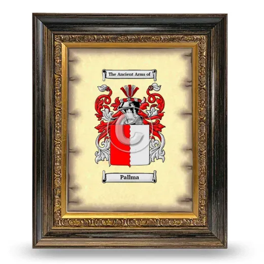Pallma Coat of Arms Framed - Heirloom