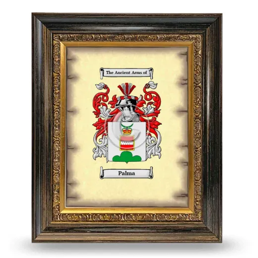 Palma Coat of Arms Framed - Heirloom