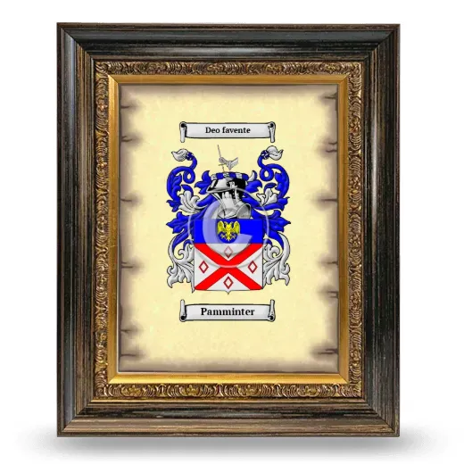 Pamminter Coat of Arms Framed - Heirloom
