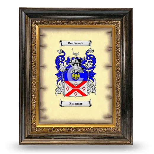 Parman Coat of Arms Framed - Heirloom