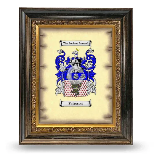 Paterson Coat of Arms Framed - Heirloom