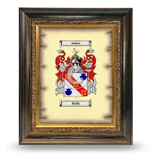 Path Coat of Arms Framed - Heirloom