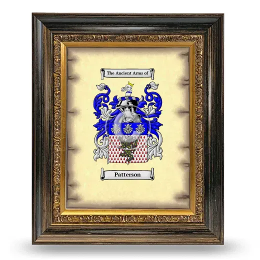 Patterson Coat of Arms Framed - Heirloom