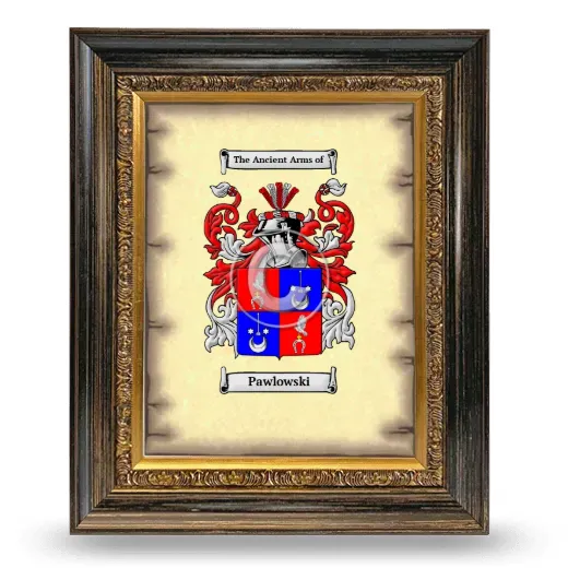 Pawlowski Coat of Arms Framed - Heirloom