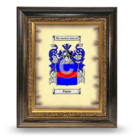 Payne Coat of Arms Framed - Heirloom