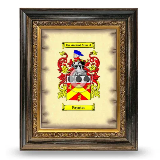 Paynter Coat of Arms Framed - Heirloom
