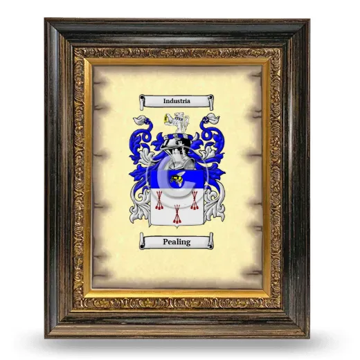 Pealing Coat of Arms Framed - Heirloom