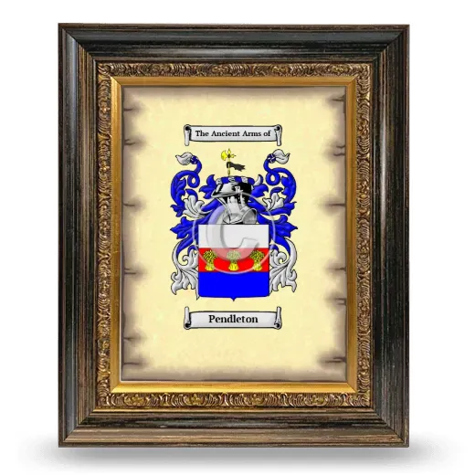 Pendleton Coat of Arms Framed - Heirloom
