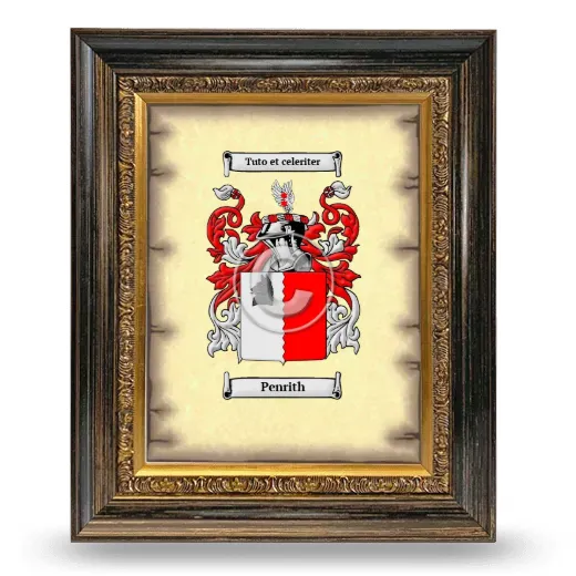 Penrith Coat of Arms Framed - Heirloom