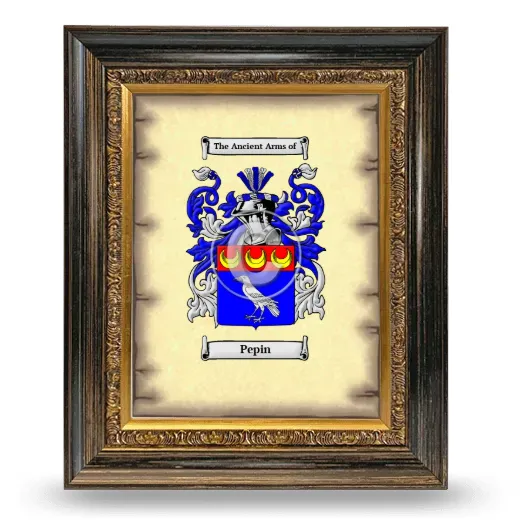 Pepin Coat of Arms Framed - Heirloom