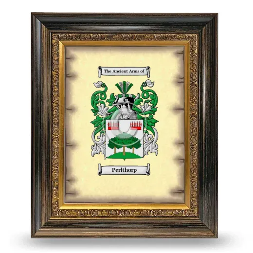 Perlthorp Coat of Arms Framed - Heirloom
