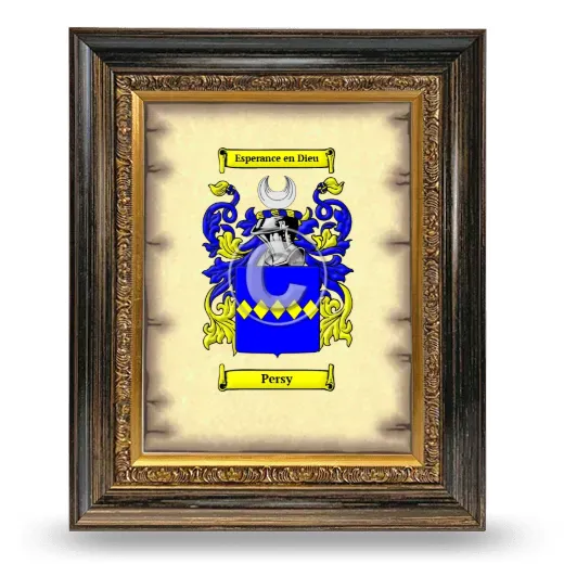 Persy Coat of Arms Framed - Heirloom