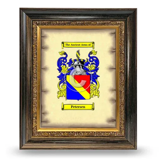 Petersen Coat of Arms Framed - Heirloom