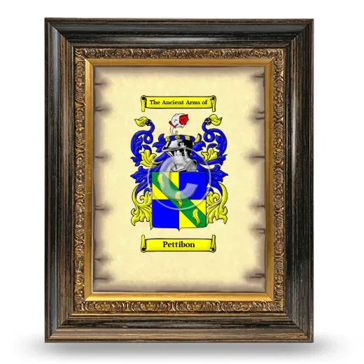 Pettibon Coat of Arms Framed - Heirloom