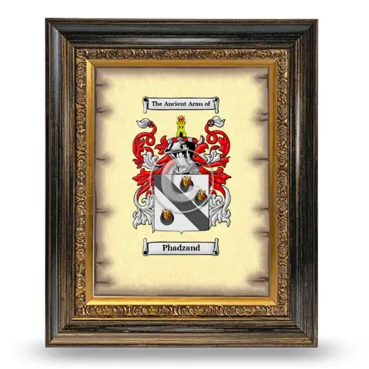 Phadzand Coat of Arms Framed - Heirloom