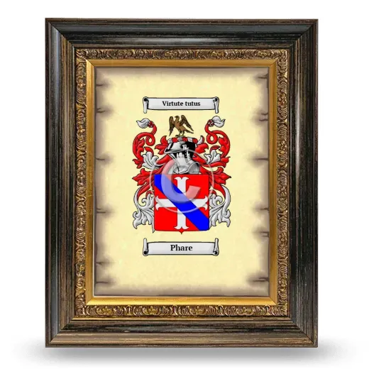 Phare Coat of Arms Framed - Heirloom