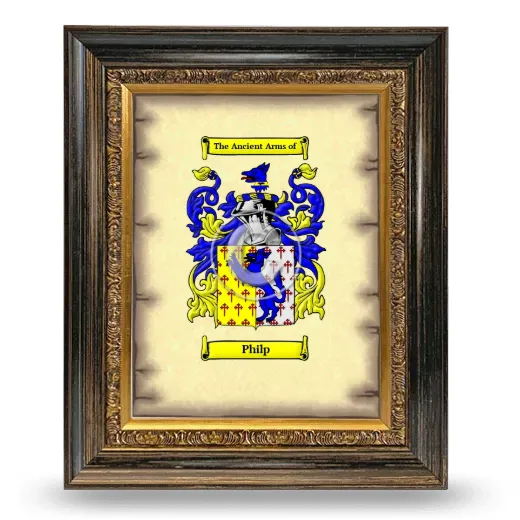 Philp Coat of Arms Framed - Heirloom