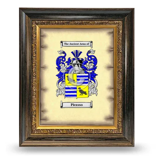 Picasso Coat of Arms Framed - Heirloom