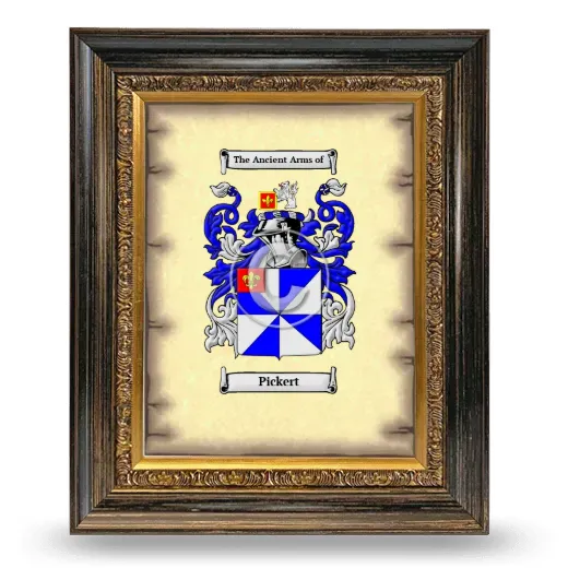 Pickert Coat of Arms Framed - Heirloom