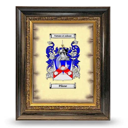 Pilane Coat of Arms Framed - Heirloom