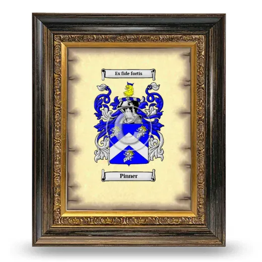 Pinner Coat of Arms Framed - Heirloom