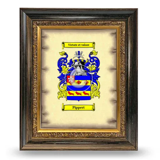 Pippert Coat of Arms Framed - Heirloom