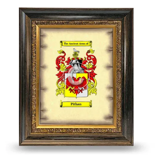 Pithan Coat of Arms Framed - Heirloom