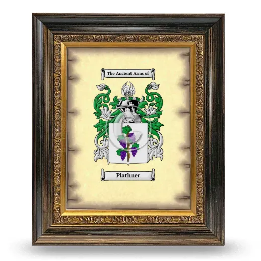 Plathner Coat of Arms Framed - Heirloom