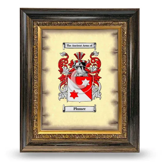 Plumer Coat of Arms Framed - Heirloom