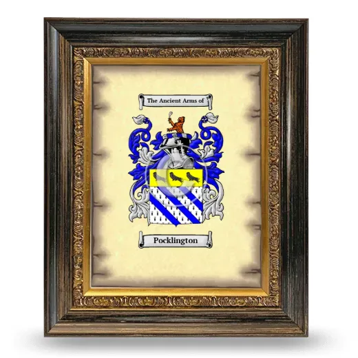 Pocklington Coat of Arms Framed - Heirloom