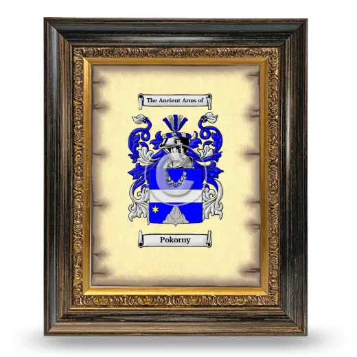 Pokorny Coat of Arms Framed - Heirloom