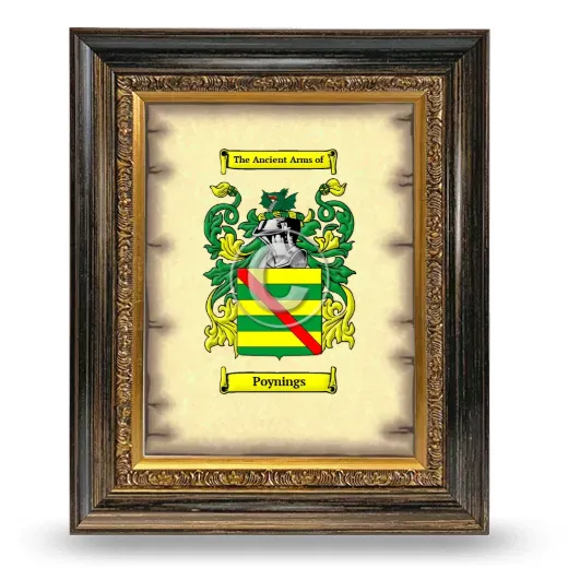 Poynings Coat of Arms Framed - Heirloom