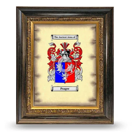 Prager Coat of Arms Framed - Heirloom