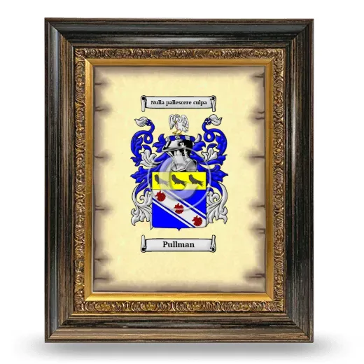 Pullman Coat of Arms Framed - Heirloom