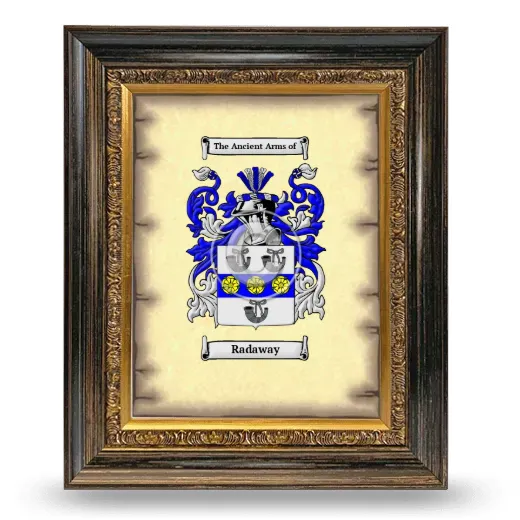 Radaway Coat of Arms Framed - Heirloom