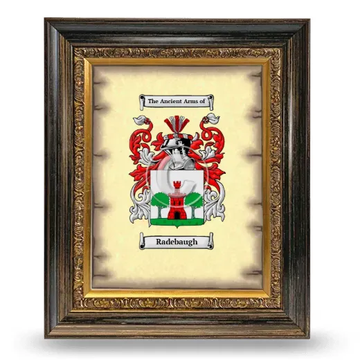 Radebaugh Coat of Arms Framed - Heirloom