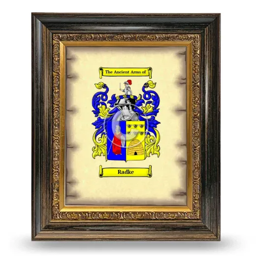 Radke Coat of Arms Framed - Heirloom