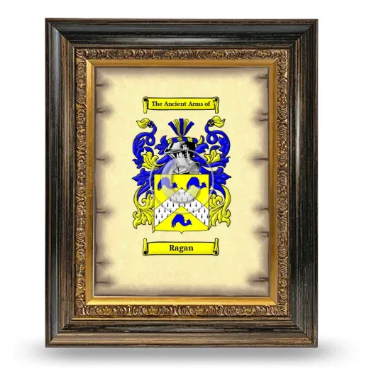 Ragan Coat of Arms Framed - Heirloom