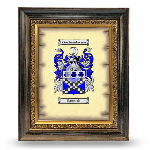 Ramitch Coat of Arms Framed - Heirloom